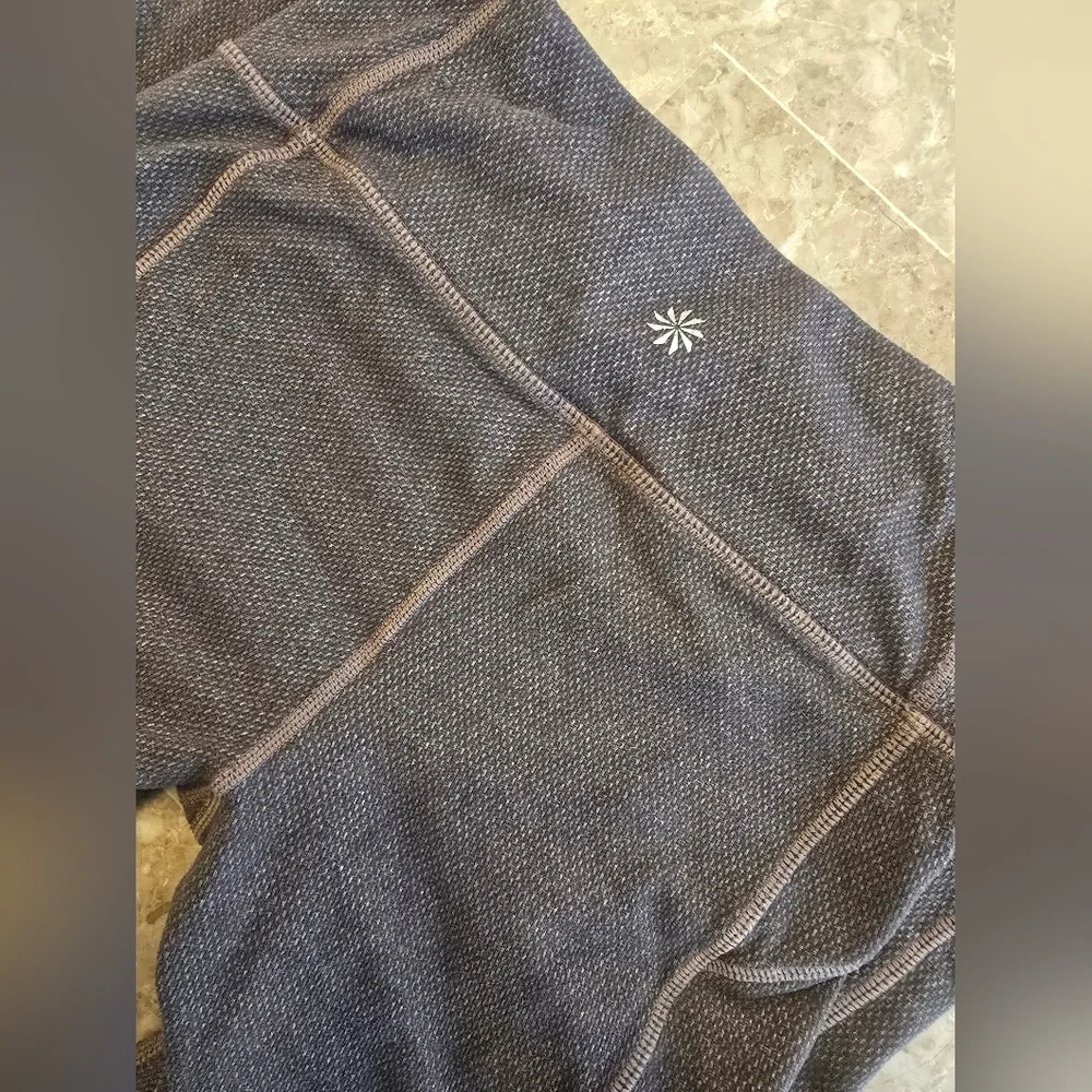 Athleta Brown Leggings with Zipper Sz Xs - Picture 5 of 5